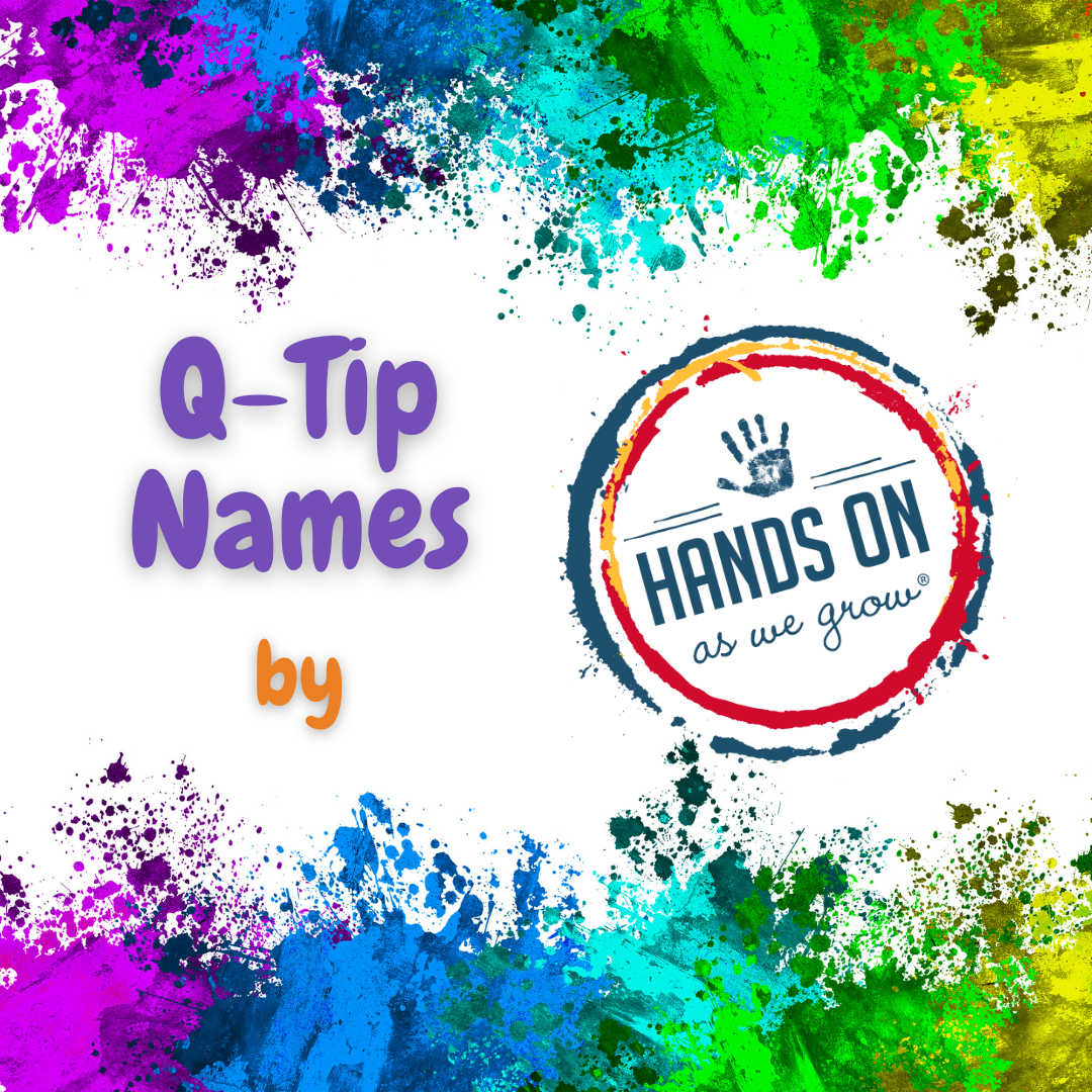 Q-Tip Names by Hands On As We Grow